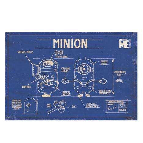 Minions Despicable Me Blue Print Maxi Poster £3.99